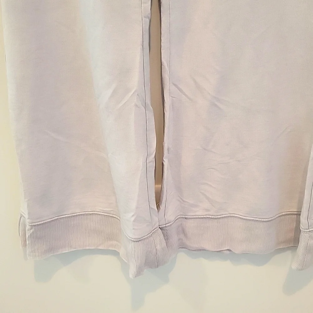 Free People Pale Blush Wide-Leg Drawstring Lounge Pants